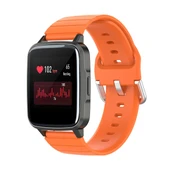 Xiaomi Haylou Akıllı Saat LS01 ve LS02 Uyumlu Turuncu Silikon Saat Kayışı 19mm - 1