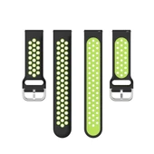 Xiaomi Haylou Solar LS05 İki Tonlu Silikon Saat Kayışı 22mm Siyah Limon - 5