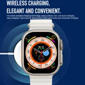 S800 Ultra Max Akıllı Bileklik 15 İnç Silikon Kordonlu Siyah Bluetooth Arama Nabız Kan Basıncı Kan Oksijen Ölçer - 9