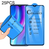 Xiaomi Redmi Note 8 Pro Uyumlu 25 Adet 2.5D Tam Kaplama Seramik Ekran Koruyucu - 1