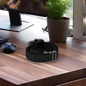Xiaomi Smart Band 9 Pro ve 8 Pro İçin Siyah Naylon Döngü Saat Kayışı - 10