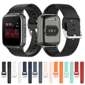 Xiaomi Haylou Akıllı Saat LS01 ve LS02 Uyumlu Turuncu Silikon Saat Kayışı 19mm - 9