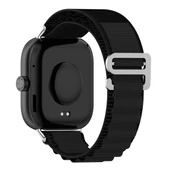 Xiaomi Smart Band 9 Pro ve 8 Pro İçin Siyah Naylon Döngü Saat Kayışı - 2