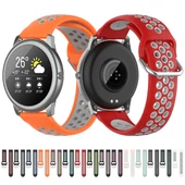 Xiaomi Haylou Solar LS05 İki Tonlu Silikon Saat Kayışı 22mm Siyah Limon - 9