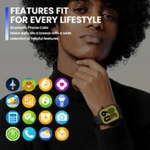 Zeblaze Btalk Plus Akıllı Saat 2.03 Inç Ekran Sesli Arama Gümüş Renk Kalp Atış Hızı Kan Basıncı Kan Oksijen Ölçer - 11