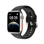 Q9 Akıllı Bileklik 2.01 İnç Su Geçirmez Akıllı Saat Siyah Altın Renk Bluetooth Arama Nabız Kan Basıncı Kan Oksijen Ölçer - 2