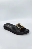 Kadın Şık Tokalı Siyah Günlük Moda Terlik thumbnail 2