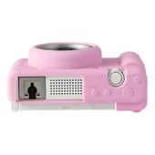 Sony ZV1F ZV1 M2 Pembe Yumuşak Silikon Koruyucu Kılıf - 5