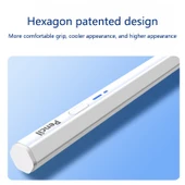 BP18-BL Modeli Beyaz Altıgen Bluetooth Stylus Kalem Type-C - 7