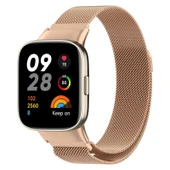 Xiaomi Redmi Watch 3 Mi Watch Lite 3 Milanese Metal Saat Kordonu Rose Gold - 1