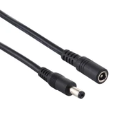 8A 5.5 x 2.1mm Dişi Erkek DC Güç Uzatma Kablosu 3 Metre Siyah - 3