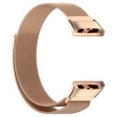 Xiaomi Redmi Watch 3 Mi Watch Lite 3 Milanese Metal Saat Kordonu Rose Gold - 2