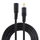 8A 5.5 x 2.5mm Dişi Erkek DC Güç Uzatma Kablosu 1.5 Metre Siyah - 1