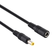 8A 5.5 x 2.5mm 1den 2ye Dişi Erkek DC Güç Bölücü Adaptör Kablosu 70cm Siyah - 4