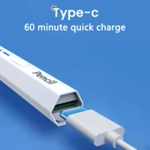 BP18-BL Modeli Beyaz Altıgen Bluetooth Stylus Kalem Type-C - 5