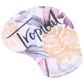 Bilek Destekli Mouse Pad Muz Yaprağı Desenli - 1