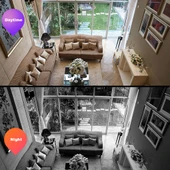 DP36 1080P Duman Alarmı Ampulü WiFi Kamera IR Gece Görüşü Hareket Algılama İki Yönlü Ses - 8