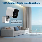 DP27 1080P Saat Priz Kartlı WiFi Kamera Beyaz EU Fiş Destekli İki Yönlü Sesli Görüşme ve Mobil İzleme - 5