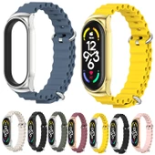 Xiaomi Mi Band 6 5 4 3 Uyumlu Siyah Silikon Nefes Alabilir Saat Kayışı - 3