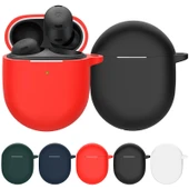 Google Pixel Buds Pro Kablosuz Kulaklık Silikon Koruyucu Kılıf Beyaz Askılı - 2