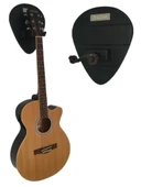 Gitar Bağlama Ukulele Duvar Askısı Standı Masif Çam Ağacı + Dübel ve Vida dahil - 2