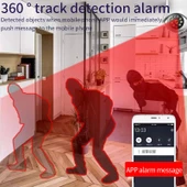 DP31 2.0MP HD Ampul WiFi Güvenlik Kamerası Hareket Algılama Gece Görüşü Çift Işık Kaynağı Beyaz - 5
