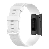Fitbit Charge 3 SE 3 4 Uyumlu Beyaz TPU Kayış L Beden - 4