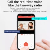 DP31 2.0MP HD Ampul WiFi Güvenlik Kamerası Hareket Algılama Gece Görüşü Çift Işık Kaynağı Beyaz - 4