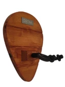 Gitar Bağlama Ukulele Duvar Askısı Standı Masif Çam Ağacı Tik + Dübel ve Vida dahil - 1