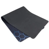 Kaymaz Kauçuk Kumaş Yüzeyli Oyun Mouse Matı Klavye Pedi 80x30x02 cm Mavi Petek Desenli - 4