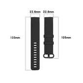 Fitbit Charge 3 3 SE 4 Uyumlu Kırmızı TPU Kayış L Beden - 6