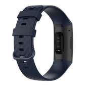 Fitbit Charge 3 3 SE 4 Uyumlu TPU Kayış Kordon Lacivert S Beden - 4