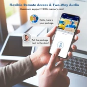 QX59 1920x1080P HD 2MP Kablosuz WiFi Akıllı Güvenlik Kamerası Gece Görüşü Hareket Algılama İki Yönlü Ses EU Priz - 8