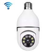A6 2MP HD Ampul WiFi Kamera Hafıza Kartı Olmadan Hareket Algılama İki Yönlü Ses Gece Görüşü - 1