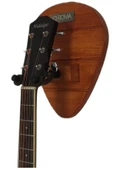 Gitar Bağlama Ukulele Duvar Askısı Standı Masif Çam Ağacı Burma + Dübel ve Vida dahil - 2