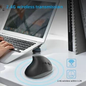 X10 2.4G Kablosuz Dikey Ergonomik Oyun Mouse Gri - 7