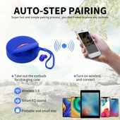 T G TG808 2si1 Arada Mini Kablosuz Bluetooth Hoparlör ve Kulaklık Gri - 9