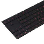 HP OMEN 15 EN 15 EK Modeli Için ABD Versiyonu Arkadan Aydınlatmalı ve İşaretleyicili Klavye - 4