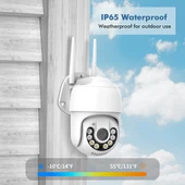 QX59 1920x1080P HD 2MP Kablosuz WiFi Akıllı Güvenlik Kamerası Gece Görüşü Hareket Algılama İki Yönlü Ses EU Priz - 4