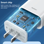 REMAX RP-U79 Hız Serisi 20W USB-C Çoklu Uyumluluk Hızlı Şarj Cihazı EU Fiş Beyaz - 5