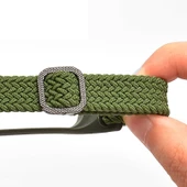 Xiaomi Mi Band 7 Ayarlanabilir Gri Naylon Örgü Esnek Saat Kayışı - 3