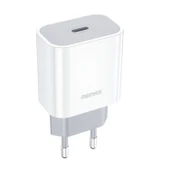 REMAX RP-U79 Hız Serisi 20W USB-C Çoklu Uyumluluk Hızlı Şarj Cihazı EU Fiş Beyaz - 1