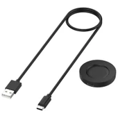 Xiaomi Watch S1 M2108W1 Manyetik Kablosuz Şarj Cihazı 1m Kablo Siyah - 3
