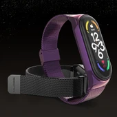 Xiaomi Mi Band 7 ve 7 NFC Uyumlu MIJOBS CS Milan Tokalı Metal Saat Kayışı Gri - 5