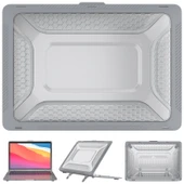 MacBook Air 13.3 inç 2020 2018 Uyumlu TPU PC Koruyucu Kılıf Yıldız Gri - 1