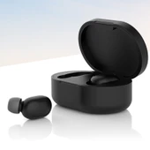 Xiaomi Redmi AirDots Bluetooth Kulaklık Silikon Kılıf Siyah - 1