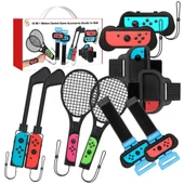 Nintendo Switch Uyumlu JYS 10 in 1 Somatosensory Spor Aksesuar Seti - 1