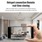 X10 HD Kızılötesi Gece Görüşlü Mini WiFi Kamera Siyah Tabanlı - 5