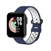 Xiaomi Redmi Watch 2 Mavi Beyaz Silikon Saat Kayışı - 1