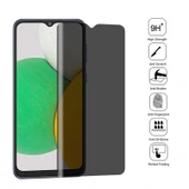 Samsung Galaxy A03 Core Tam Kaplama Gizlilikli Temperli Cam Ekran Koruyucu - 3